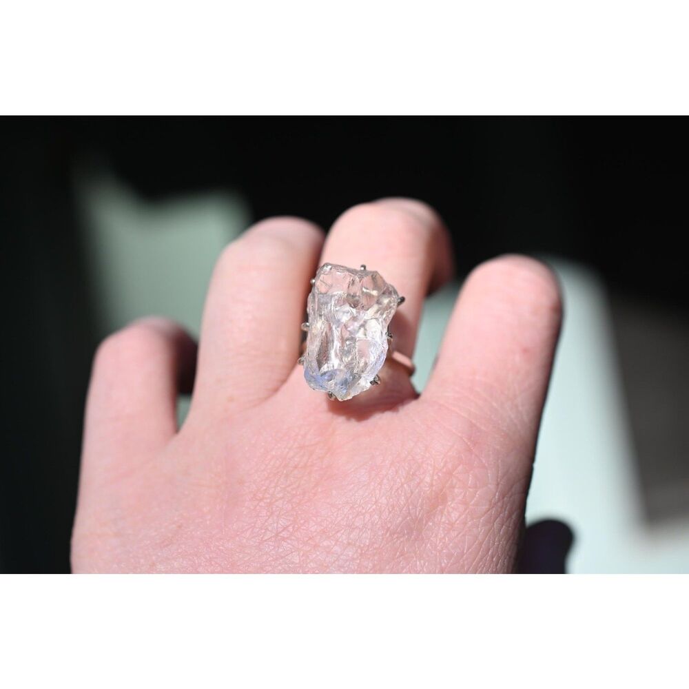 23x16x11mm or 24 carat Raw Lake County Diamond Ring